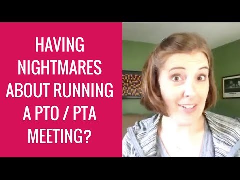 Having nightmares about running your first PTO meeting?