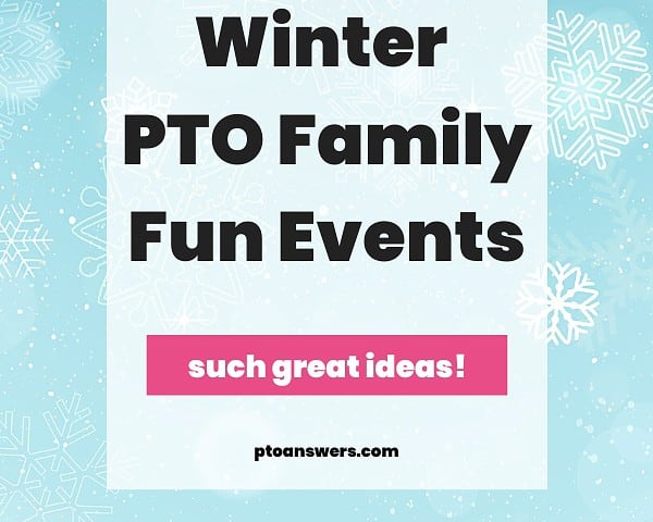 snowflakes on blue background with overlaid text