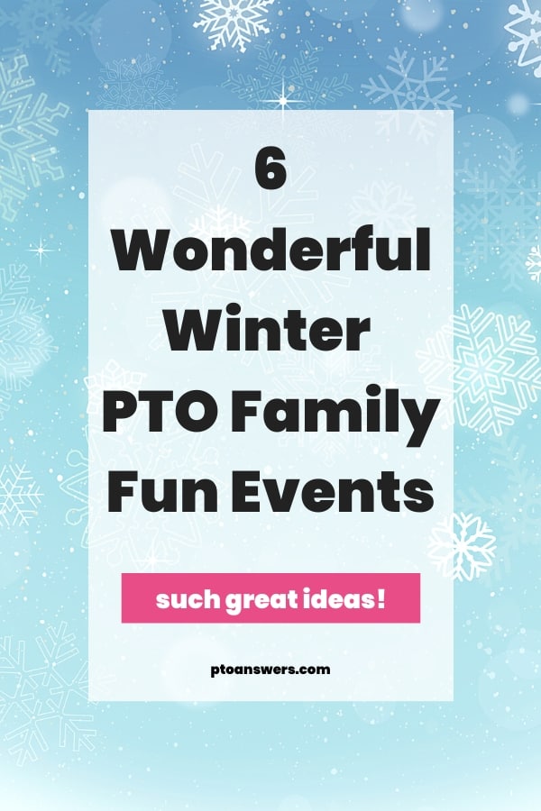 snowflakes on blue background with overlaid text